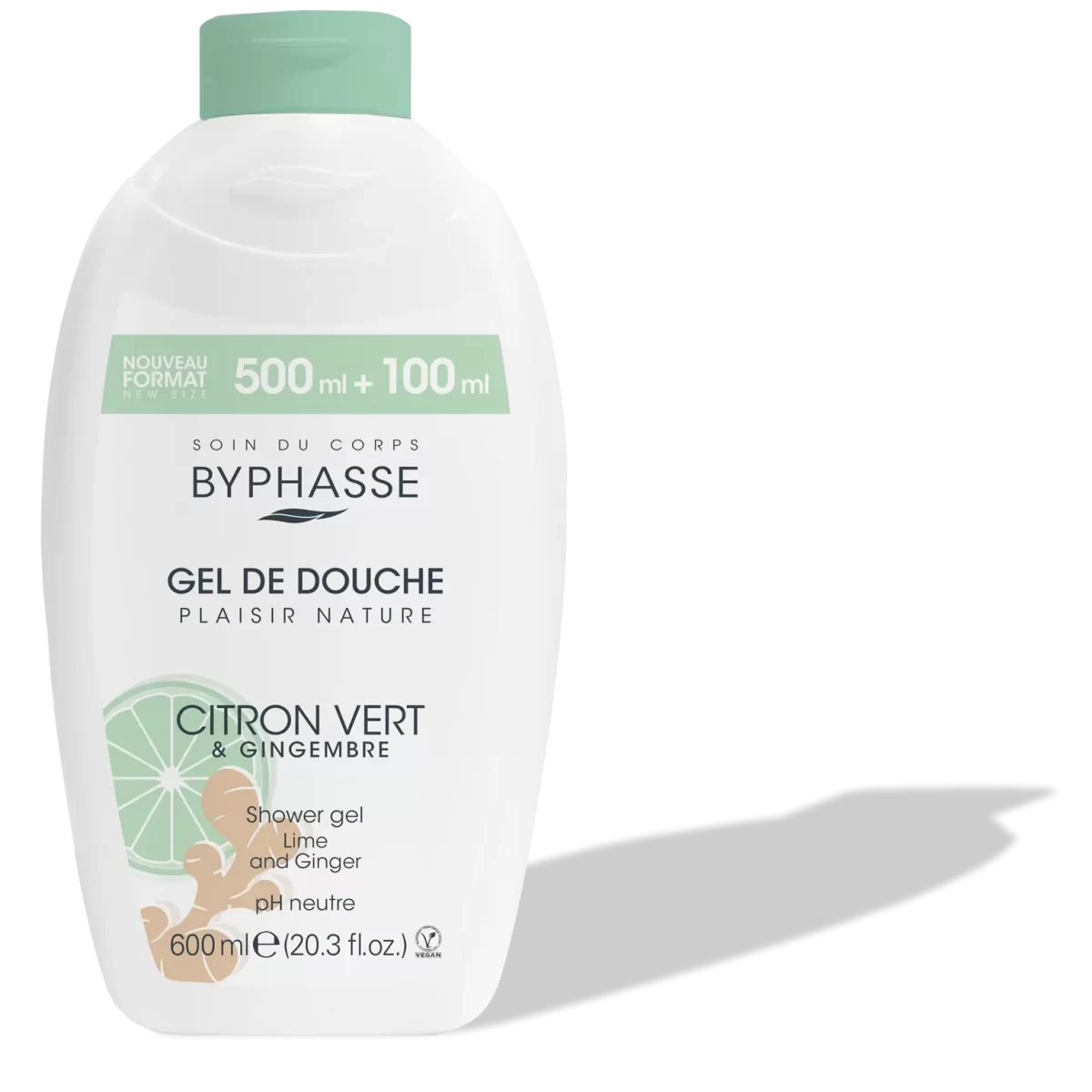 Gel de douche - Citron vert et gingembre - 600 ml
