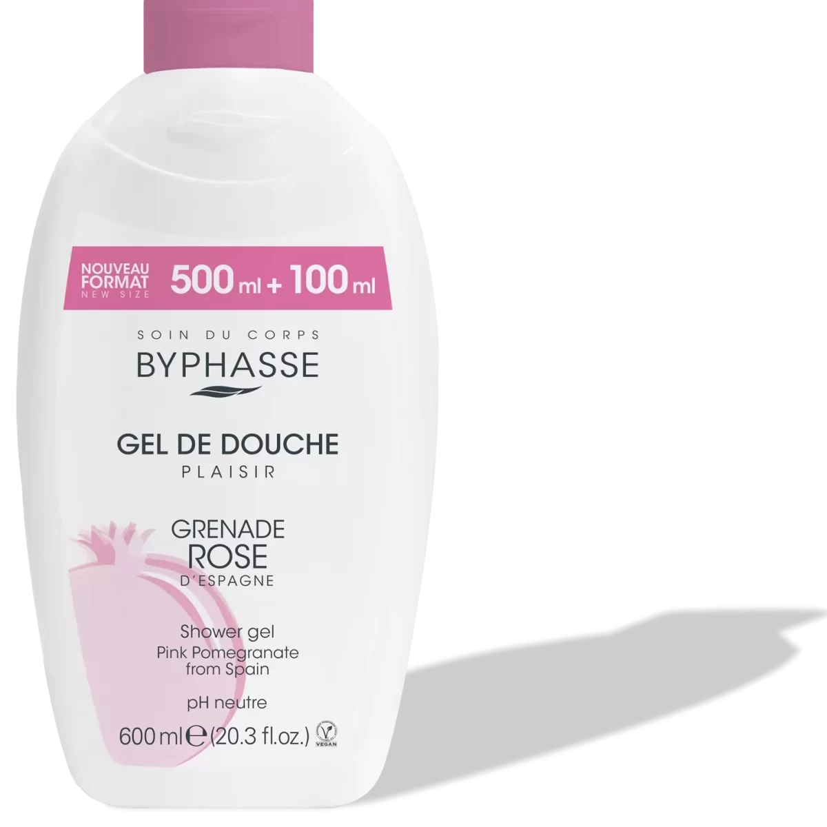Gel de douche - Grenade rose - 600 ml