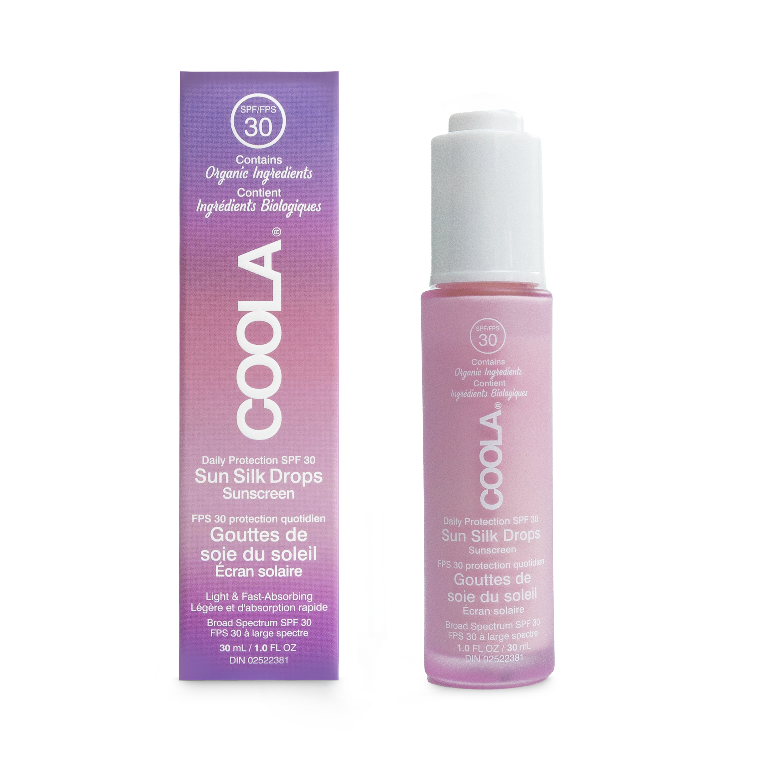 Spectre complet 360º - Gouttes de soie du soleil - Visage FPS 30 - 30 ml