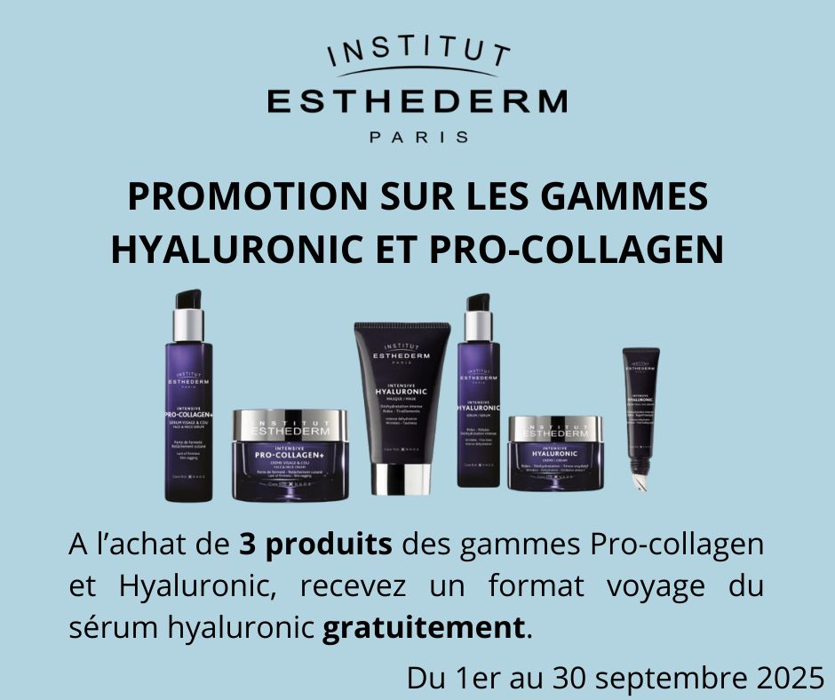 Esthederm Promotion Septembre Pro-collagen et Hyaluronic