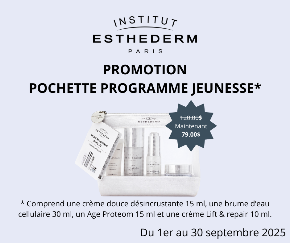 Esthederm Promotion pochette rogramme jeunesse