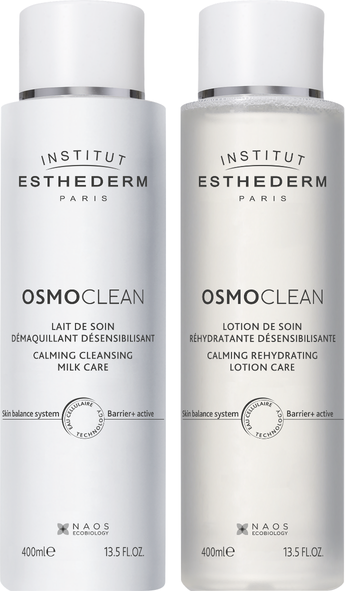 Duo jumbo lait et lotion démaquillant désensibilisant Esthederm